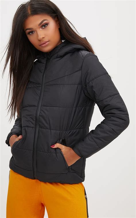 hooded puffer jacket